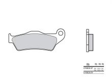 Plaquettes de frein Brembo 07BB28SP Métal fritté
