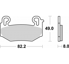 Plaquettes de frein Brembo 07BB42SA Métal fritté