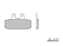 Plaquettes de frein Brembo 07GR13CC Organique