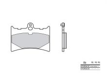 Plaquettes de frein Brembo 07GR56SR métal fritté