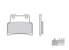 Plaquettes de frein Brembo 07GR7707 Organique