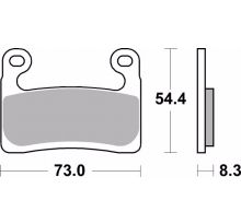 Plaquettes de frein Brembo 07GR90SA Métal Fritté