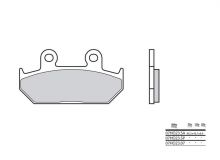 Plaquettes de frein Brembo 07HO23SA Métal fritté