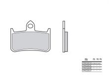 Plaquettes de frein Brembo 07HO2807 Organique