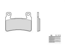 Plaquettes de frein Brembo 07HO45RC Carbone Céramique Racing