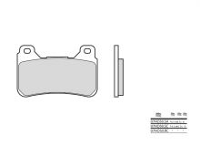 Plaquettes de frein Brembo 07HO50LA Métal fritté premium