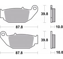 Plaquettes de frein BREMBO 07HO61CC carbone céramique