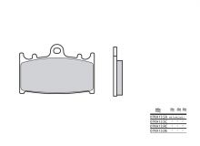 Plaquettes de frein Brembo 07KA13LA Métal fritté route