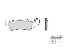 Plaquettes de frein Brembo 07KA17LA Métal fritté route