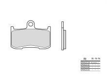 Plaquettes de frein Brembo 07KA23SA Métal fritté