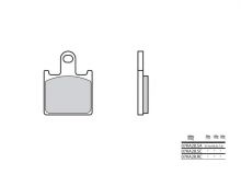 Plaquettes de frein Brembo 07KA28SR Métal Fritté