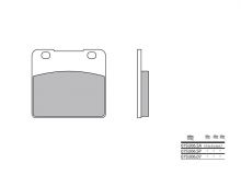 Plaquettes de frein Brembo 07SU0607 Organique