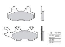 Plaquettes de frein Brembo 07SU12SD Métal Fritté