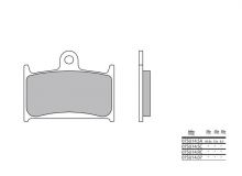 Plaquettes de frein Brembo 07SU14SR Métal Fritté