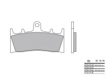 Plaquettes de frein Brembo 07SU19LA Métal fritté route