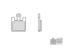 Plaquettes de frein Brembo 07SU26LA Métal Fritté Route