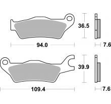 Plaquettes de frein BREMBO 07SU33SA Métal fritté