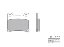 Plaquettes de frein Brembo 07YA1107 Organique