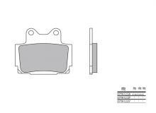 Plaquettes de frein Brembo 07YA12SA Métal Fritté
