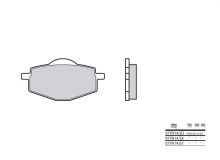 Plaquettes de frein Brembo 07YA1407 Organique