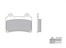 Plaquettes de frein Brembo 07YA17SP Métal Fritté