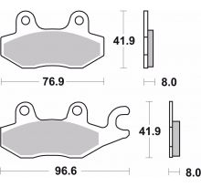 Plaquettes de frein Brembo 07YA2206 Organique