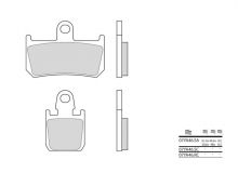 Plaquettes de frein Brembo 07YA46SR Métal Fritté