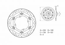 Disque de frein BREMBO Serie Oro rond flottant - 78B40811