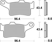 Plaquettes de frein BREMBO route métal fritté - ​07GR88SA