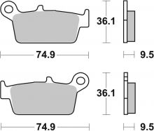 Plaquettes de frein BREMBO Off-Road métal fritté - 07HO26SD