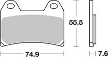 Plaquettes de frein BREMBO route métal fritté - 07HO47SA