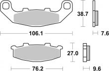 Plaquettes de frein BREMBO route métal fritté - 07KA11SP