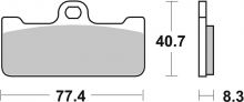Plaquettes de frein BREMBO route/sport métal fritté - 07BB10SR