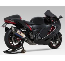 Silencieux homologué Yoshimura R-11Sq R titane bleu Hayabusa (21-24)