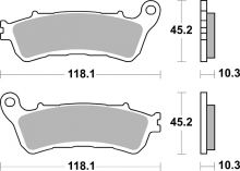 Plaquettes de frein BREMBO métal fritté - 07HO66SP