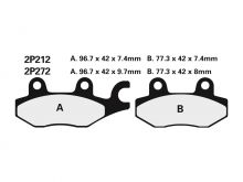 Plaquettes de frein Nissin 2P212ST MX Sinter