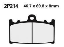 Plaquettes de frein Nissin 2P214NS Semi-Métallique