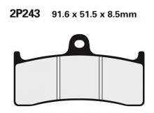 Plaquettes de frein Nissin 2P243ST Sinter