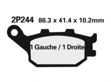 Plaquettes de frein Nissin 2P244NS Semi-Métallique