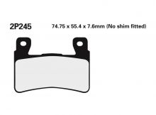 Plaquettes de frein Nissin 2P245NS Semi-Métallique