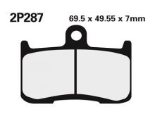 Plaquettes de frein Nissin 2P287ST Sinter