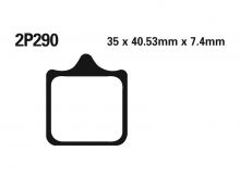 Plaquettes de frein Nissin 2P290ST sinter