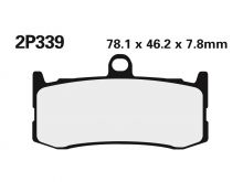 Plaquettes de frein Nissin 2P339ST Métal fritté