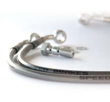 Durite de frein Aviation SPEEDBRAKES inox/raccord alu, HONDA XL 650 V TRANSALP