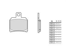 Plaquettes de frein Brembo origine 07BB209A Métal fritté