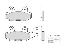 Plaquettes de frein Brembo 07YA20SP Métal Fritté