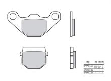 Plaquettes de frein Brembo 07KA07SX Métal fritté racing