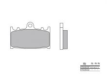 Plaquettes de frein Brembo 07SU30SP Métal fritté