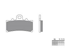 Plaquettes de frein Brembo 07GR18CC Organique