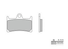 Plaquettes de frein Brembo 07077XS Métal fritté